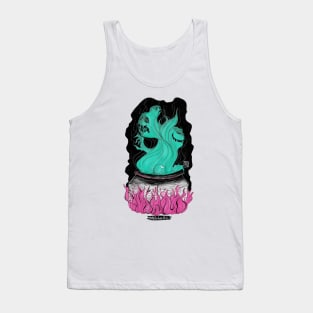 Cauldron ghost creepy spooky soul demon Tank Top